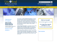 Tablet Screenshot of colonandrectalassociates.com